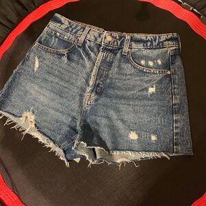 Wild Fable Blue Distressed Jean Shorts